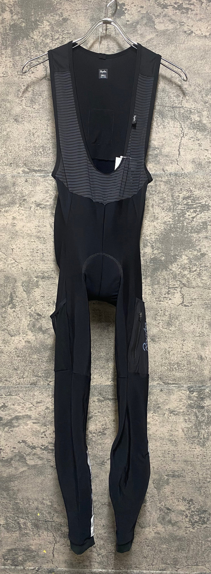 KM108 ラファ Rapha WOMEN'S CARGO WINTER TIGHTS WITH PAD ビブタイツ 黒 S 裏起毛