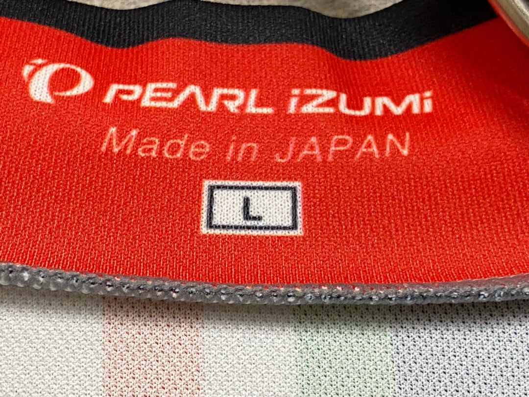 JN383 パールイズミ PEARL iZUMi 半袖 サイクルジャージ 黒 白 L