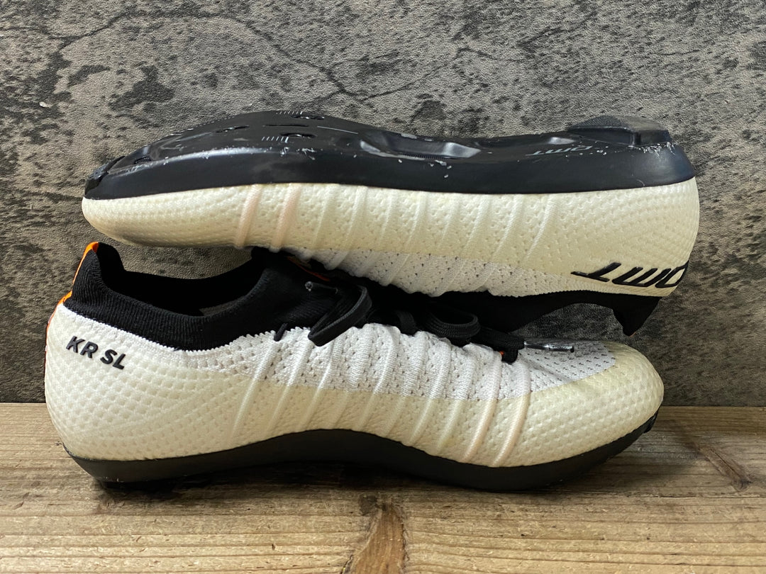 KB870 DMT KR SL ビンディングシューズ 白 EU40.5 SPD-SL ソールクラック