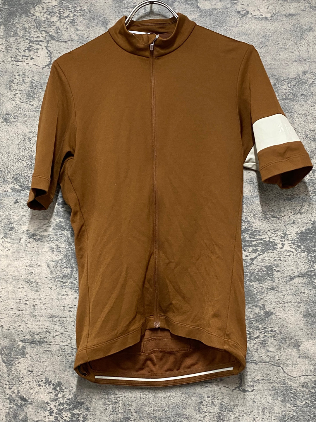 JQ806 ラファ Rapha 半袖 サイクルジャージ 茶 S ※タグカット
