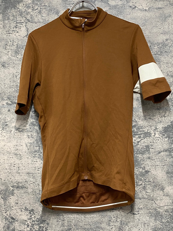 JQ806 ラファ Rapha 半袖 サイクルジャージ 茶 S ※タグカット