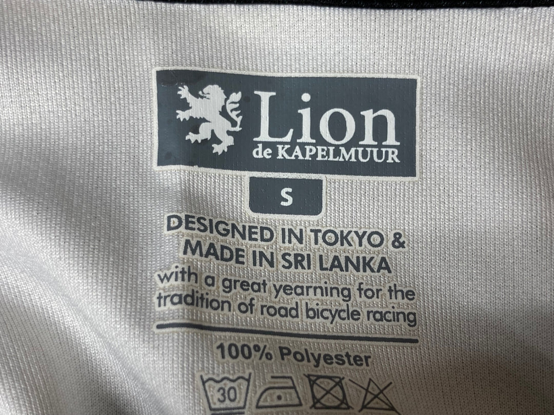 JW660 リオンドカペルミュール Lion de KAPELMUUR 長袖 サイクルジャージ 黒 白 S
