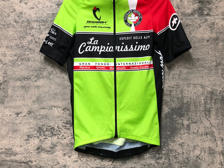 JT088 アソス assos 半袖サイクルジャージ La Campionissimo 黄緑 サイズ不明