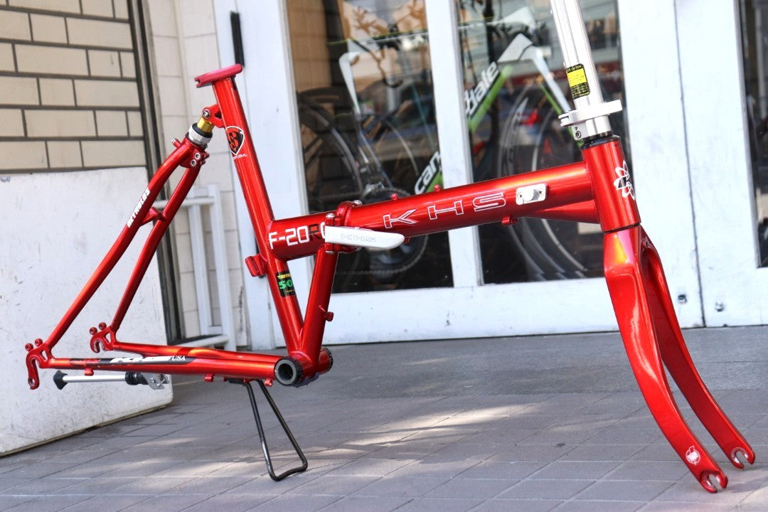 KHS F20-RC 2016モデル クロモリ カーボンフォーク ミニベロ 折り畳み フレームセット 20インチ 【横浜店】