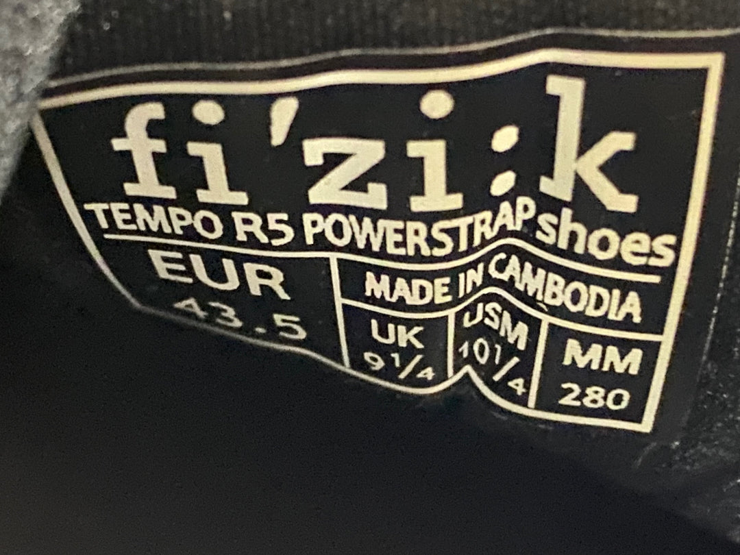 KG176 フィジーク fizik TEMPO R5 POWERSTRAP shoes ビンディングシューズ 白 EUR43.5
