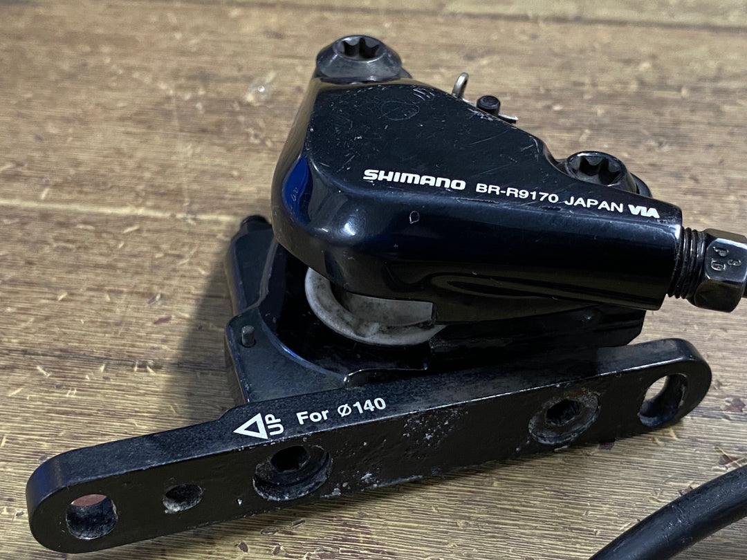 JK446 シマノ SHIMANO デュラエース DURA-ACE BR-R9170 ディスクブレーキ キャリパー セット 油圧 ボルト無し