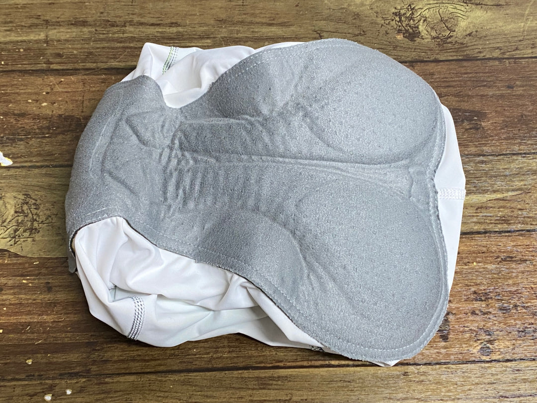 KB078 パールイズミ PEARL iZUMi ビブショーツ 白 緑 M