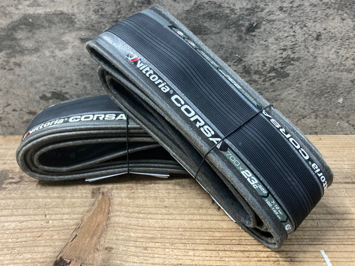 KN609 ヴィットリア vittoria コルサ CORSA G+ クリンチャータイヤ 700x23C 2本セット