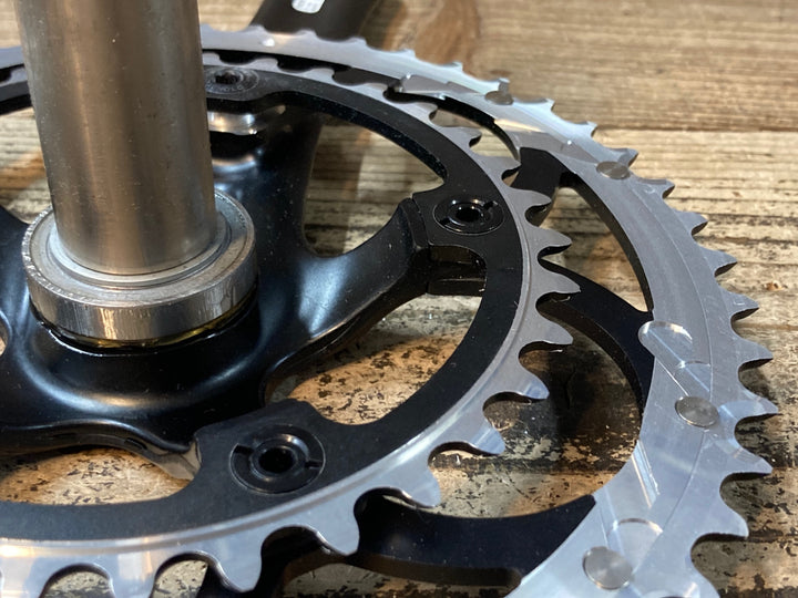 JR302 CAMPAGNOLO CENTAUR FC12-CE240 クランクセット 172.5mm 50/34T 黒 POWER TORQUE 10S
