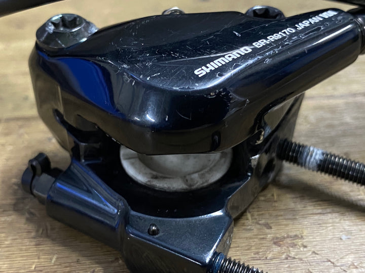 JK446 シマノ SHIMANO デュラエース DURA-ACE BR-R9170 ディスクブレーキ キャリパー セット 油圧 ボルト無し