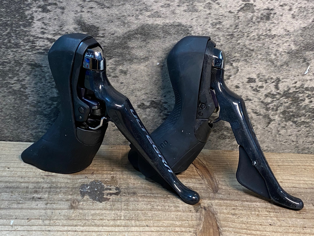 JL062 シマノ SHIMANO アルテグラ ULTEGRA ST-R8020 STIレバー ※クランプ部品欠品、固定部分にクラックありジャンク