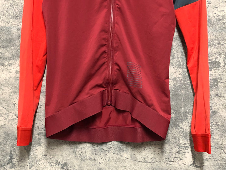 JZ499 ラファ RAPHA PRO TEAM LONG SLEEVE TRAINING JERSEY 長袖 サイクルジャージ S 赤