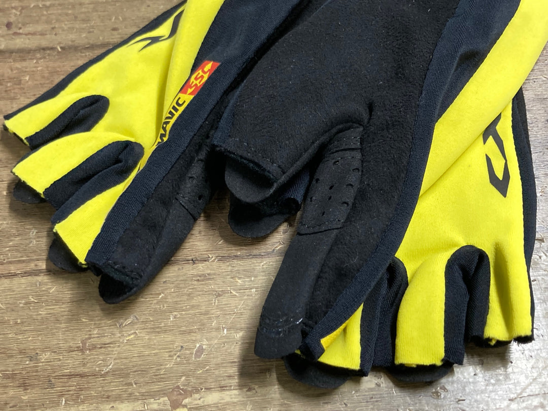 KD553 マヴィック MAVIC CXR ULTIMATE GLOVE 指切りグローブ 黒黄 S