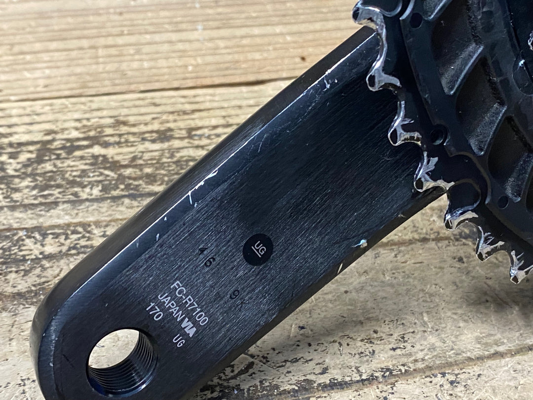 JZ518 シマノ SHIMANO 105 FC-R7100 クランクセット 170mm 50/34T ※傷