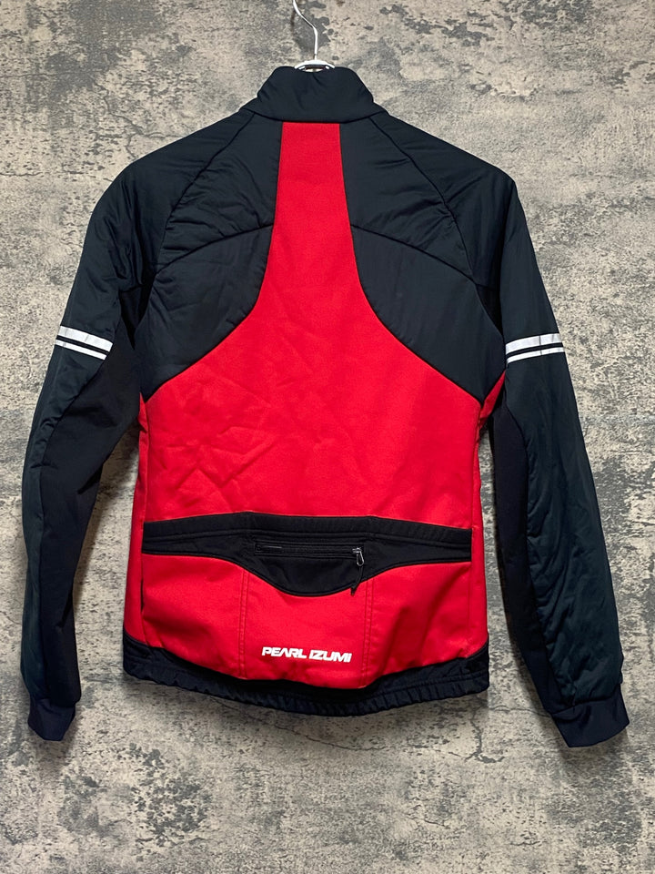 KP594 パールイズミ PEARL iZUMi 長袖 サイクルジャケット 黒 赤 レディース 裏起毛