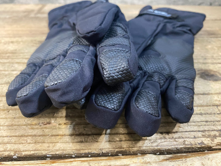 KJ043 パールイズミ PEARL iZUMi 長指 ウィンターグローブ 黒 M