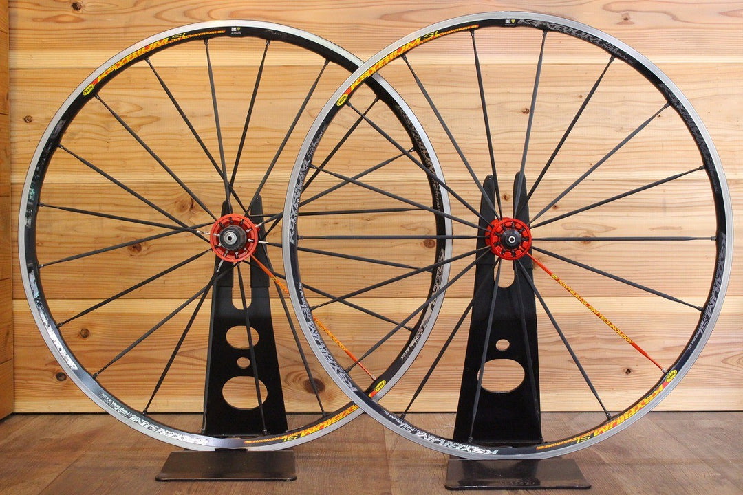 マヴィック MAVIC キシリウム KSYRIUM SL アルミ クリンチャー ホイールセット シマノ11S/12S ナローリム 15C 【名古屋店】