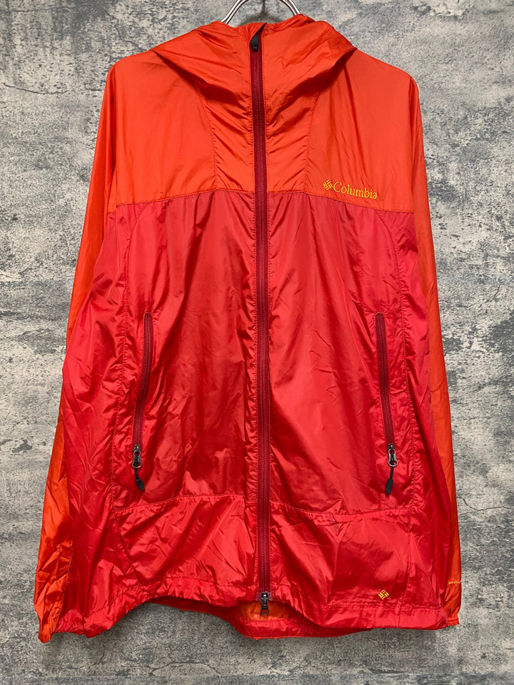 JN593 コロンビア columbia マウンテンパーカー ウィンドブレーカー オレンジ XL 汚れあり