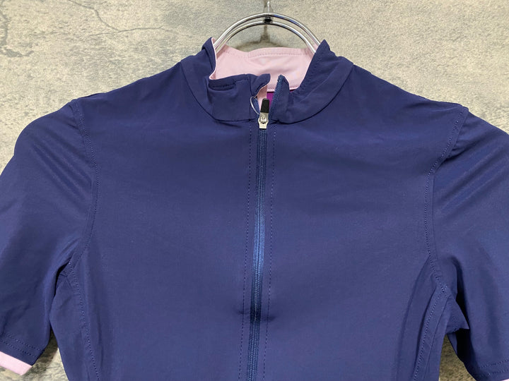 JE568 ラファ Rapha SOUPLESSE JERSEY 半袖 サイクルジャージ 濃紺 レディース XXS