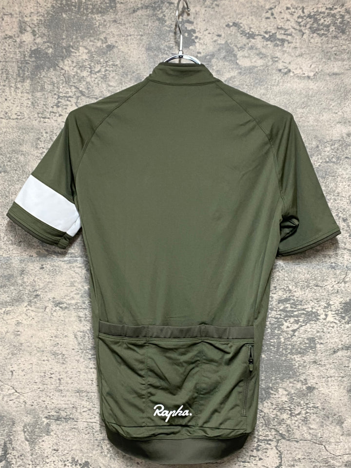 KH473 ラファ Rapha CORE JERSEY 半袖 サイクルジャージ S 緑