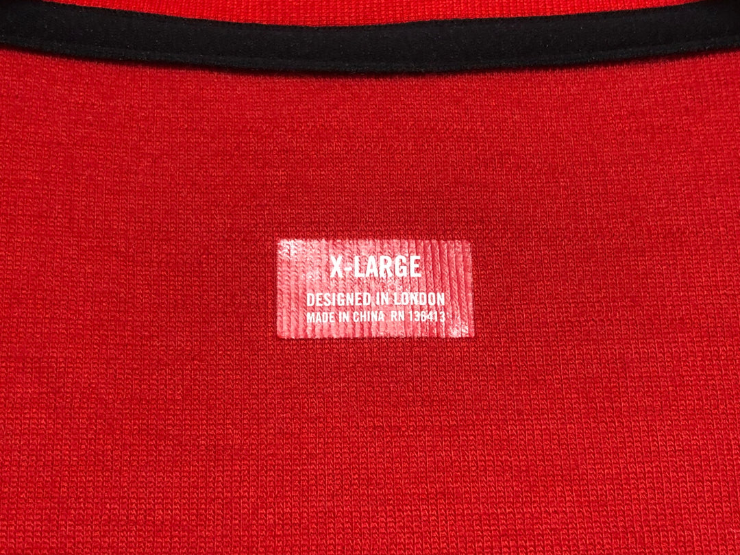 KL261 ラファ Rapha TRADE TEAM JERSEY 半袖 サイクルジャージ 赤 白 XL ※小穴