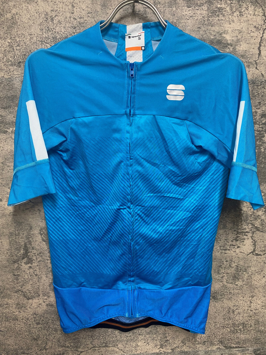 JO461 スポーツフル Sportful 半袖 サイクルジャージ 水 S