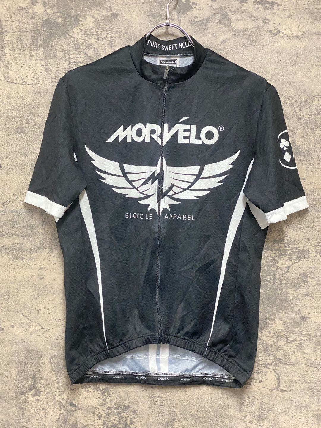 KJ266 モルベロ MORVELO 半袖 サイクルジャージ 黒 XS