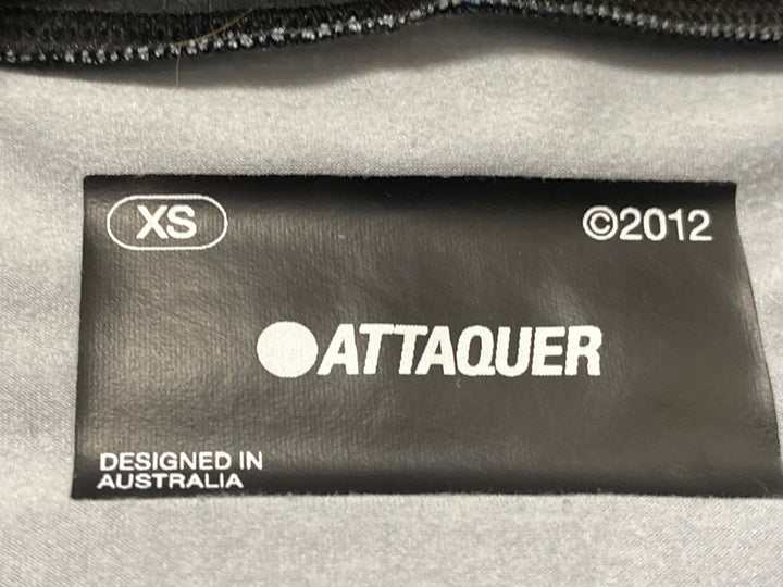 KI528 アタッカー ATTAQUER ALL DAY 長袖 サイクルジャージ 黒 XS 裏起毛 スレあり