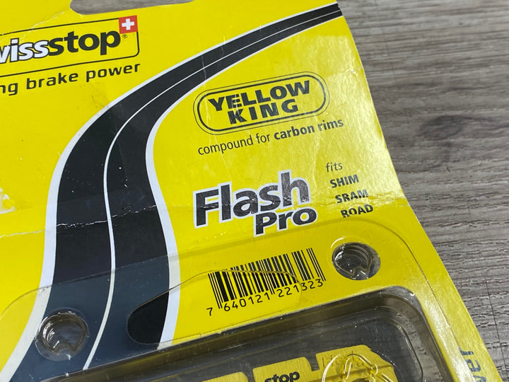 JX067 スイスストップ swissstop YELLOW KING Flash Pro カーボン ブレーキシュー セット シマノ/スラム用