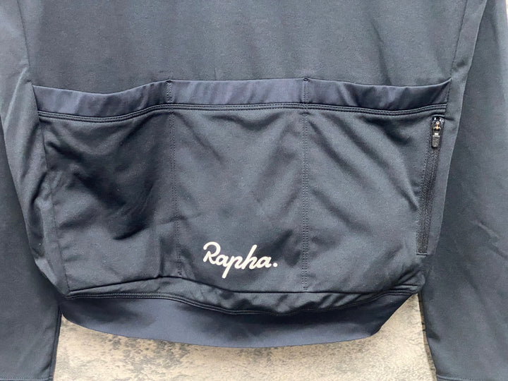 JX148 ラファ Rapha CORE LONG SLEEVE JERSEY 長袖 サイクルジャージ 黒 L