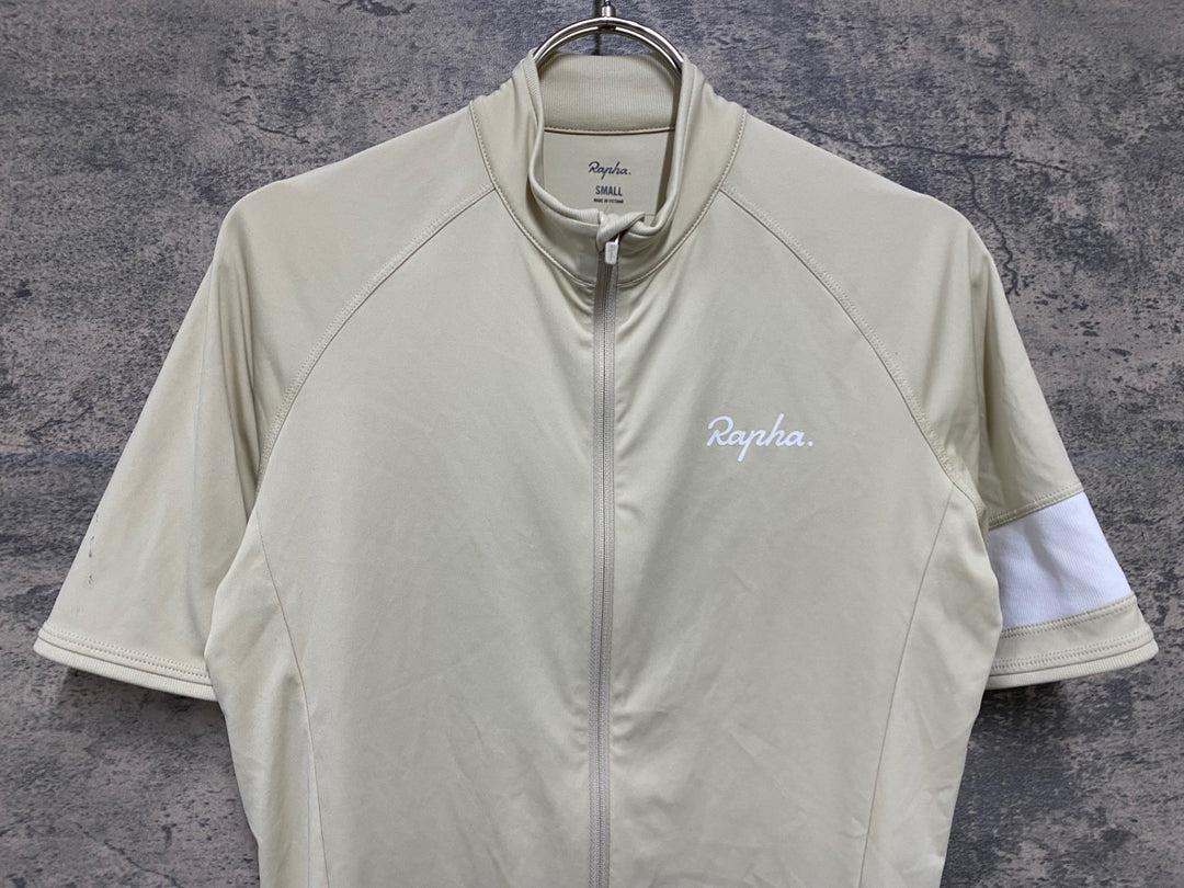 KA138 ラファ Rapha MEN'S CORE JERSEY 半袖 サイクルジャージ オフホワイト S