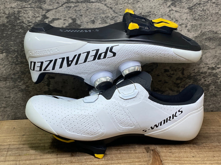 JJ916 スペシャライズド SPECIALIZED S-WORKS TORCH ビンディングシューズ EU38 SPD-SL チームホワイト