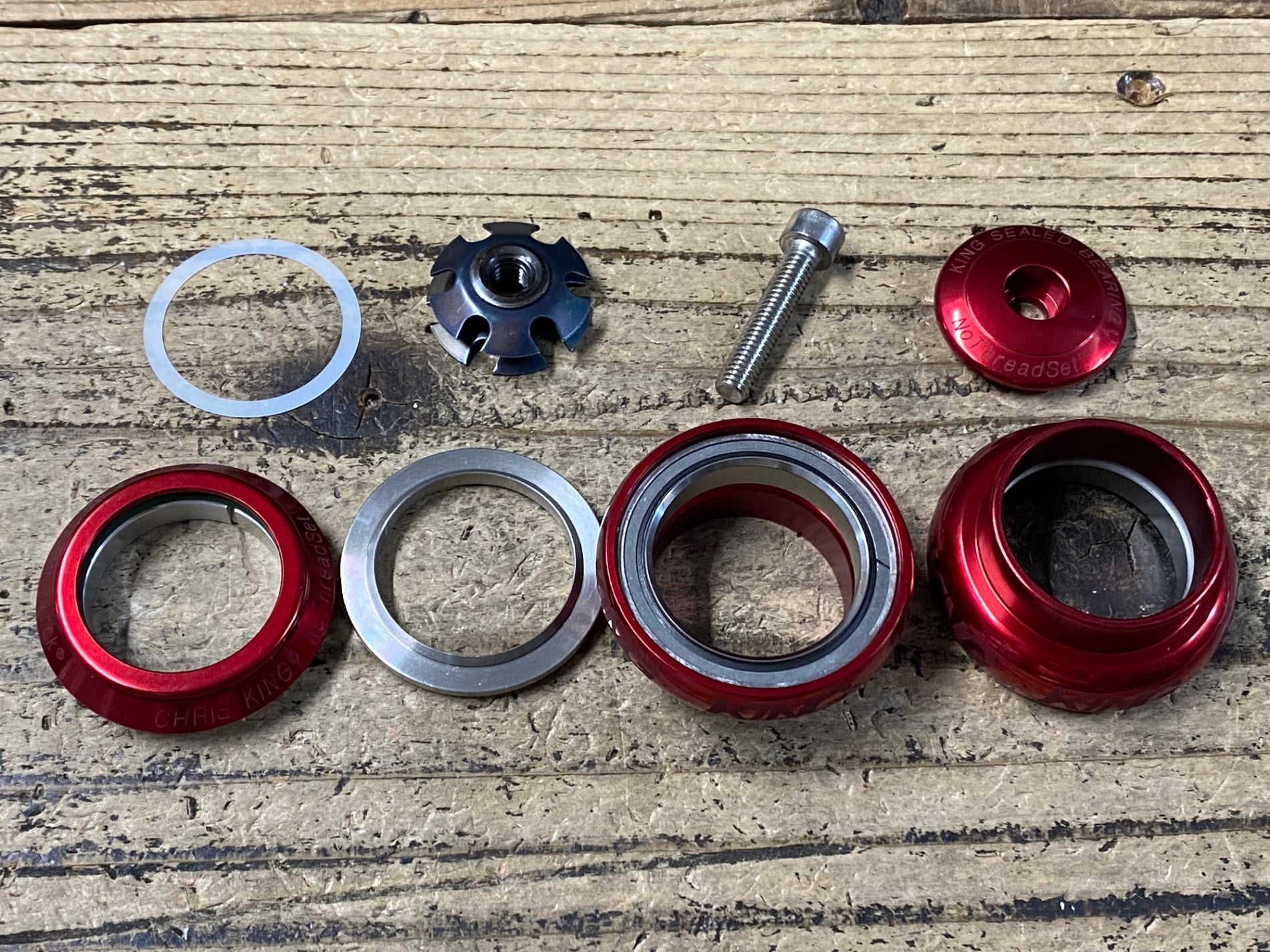 KD385 クリスキング CHRIS KING Nothreadset 1-1/8 SV FR0045 ヘッド