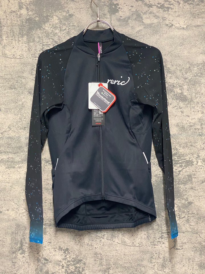 JV985 レリック reric Women's Elara Summer LS Jersey 長袖サイクルジャージ S 黒 レディース