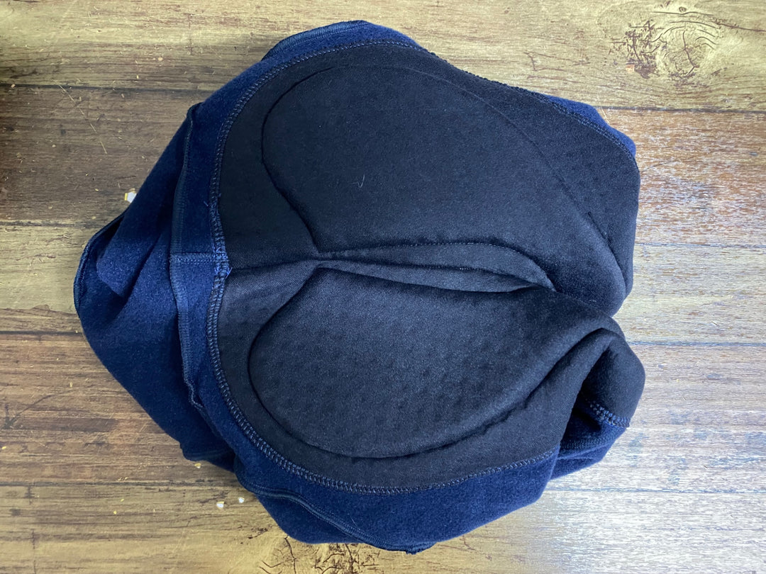 KB326 ラファ Rapha CARGO WINTER TIGHTS WITH PAD カーゴ ビブタイツ 紺 S 裏起毛