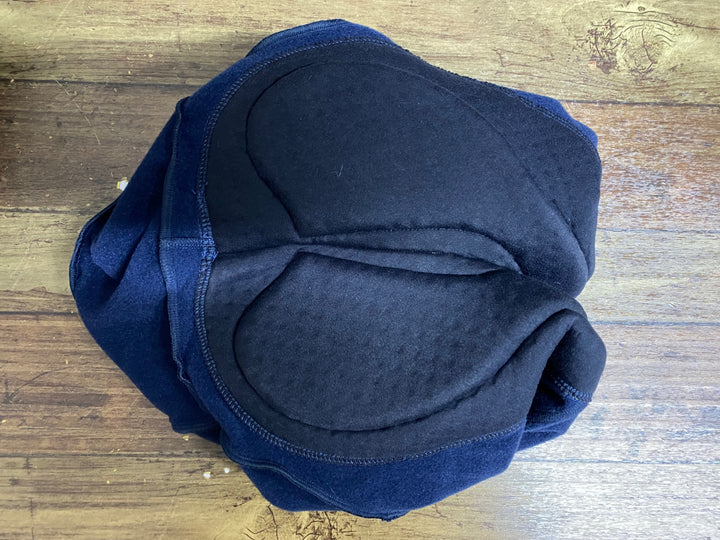 KB326 ラファ Rapha CARGO WINTER TIGHTS WITH PAD カーゴ ビブタイツ 紺 S 裏起毛