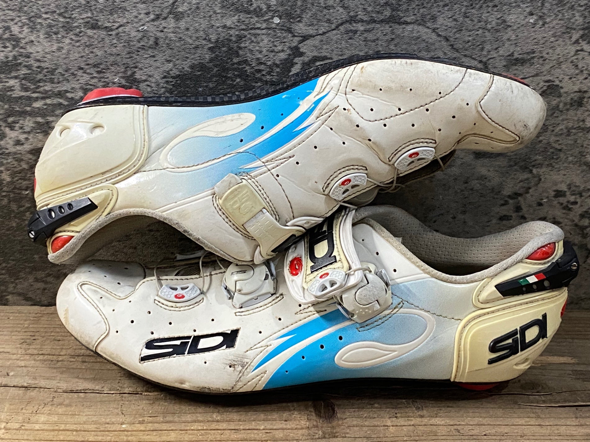 KE048 シディ SIDI WIRE CARBON ビンディングシューズ ホワイト EU46 3