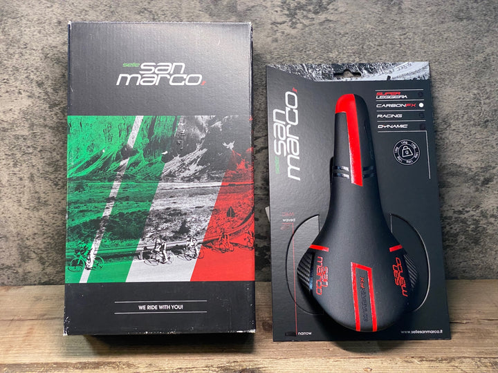 JR319 サンマルコ san marco CONCOR CARBON FX サドル 黒赤 NARROW CARBON レール