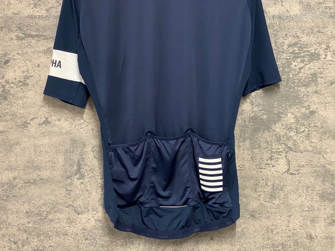 JW112 ラファ Rapha PRO TEAM JERSEY 半袖サイクルジャージ 紺 M