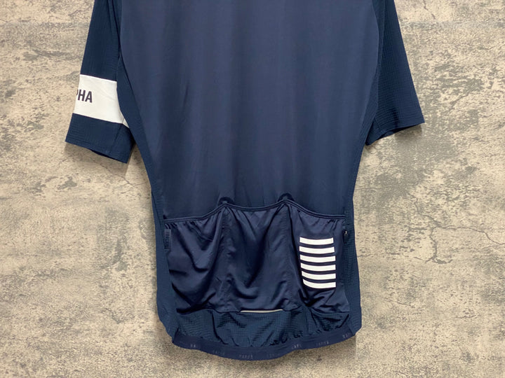 JW112 ラファ Rapha PRO TEAM JERSEY 半袖サイクルジャージ 紺 M
