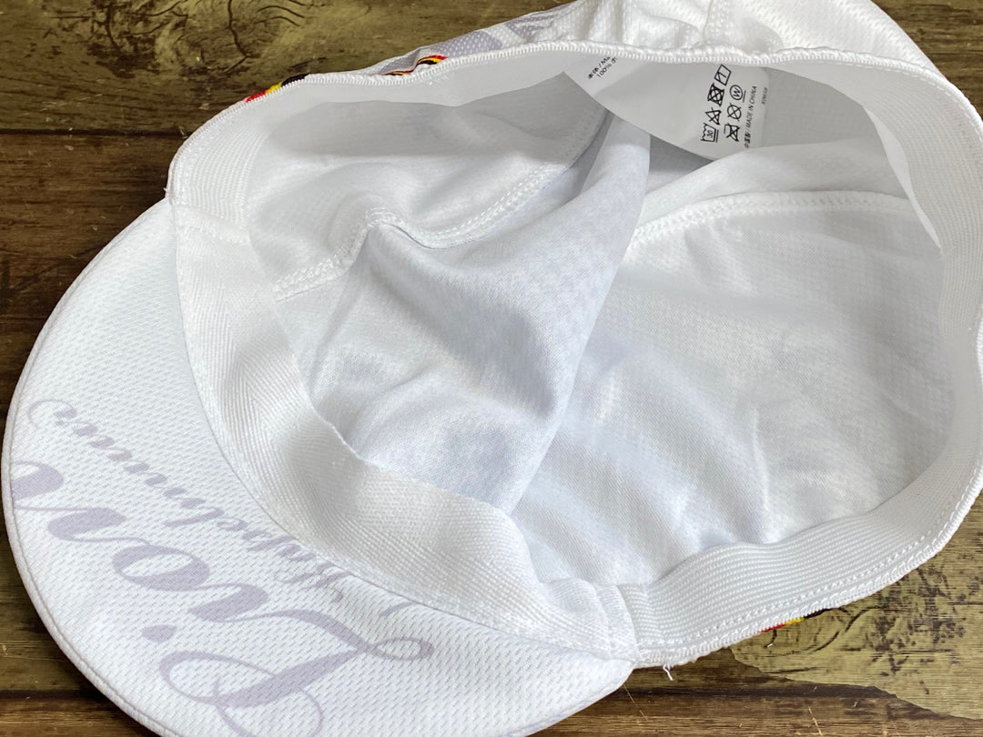 KM243 リオンドカペルミュール Lion de KAPELMUUR サイクルキャップ 白 ONE SIZE