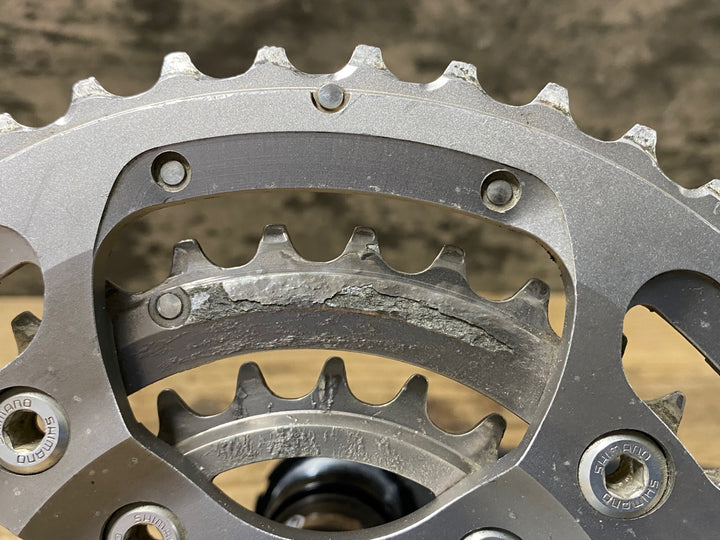 JK484 シマノ SHIMANO XTR FC-M952 クランクセット 175mm 46-36-24T 3x9S オクタリンクBB付属