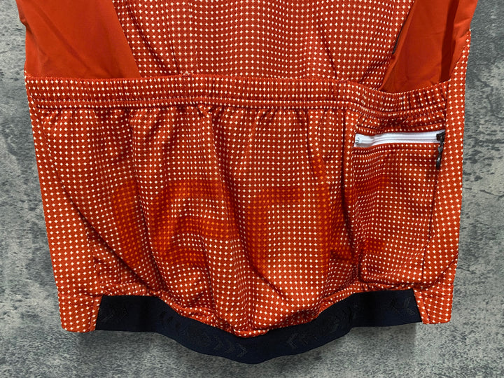 JV967 レリック reric Porca Standerd Jersey 半袖サイクルジャージ オレンジ M
