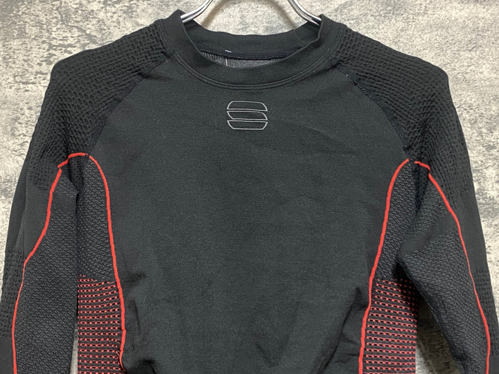 KR424 スポーツフル sportful Essentials 長袖 ベースレイヤー 黒 XL-XXL