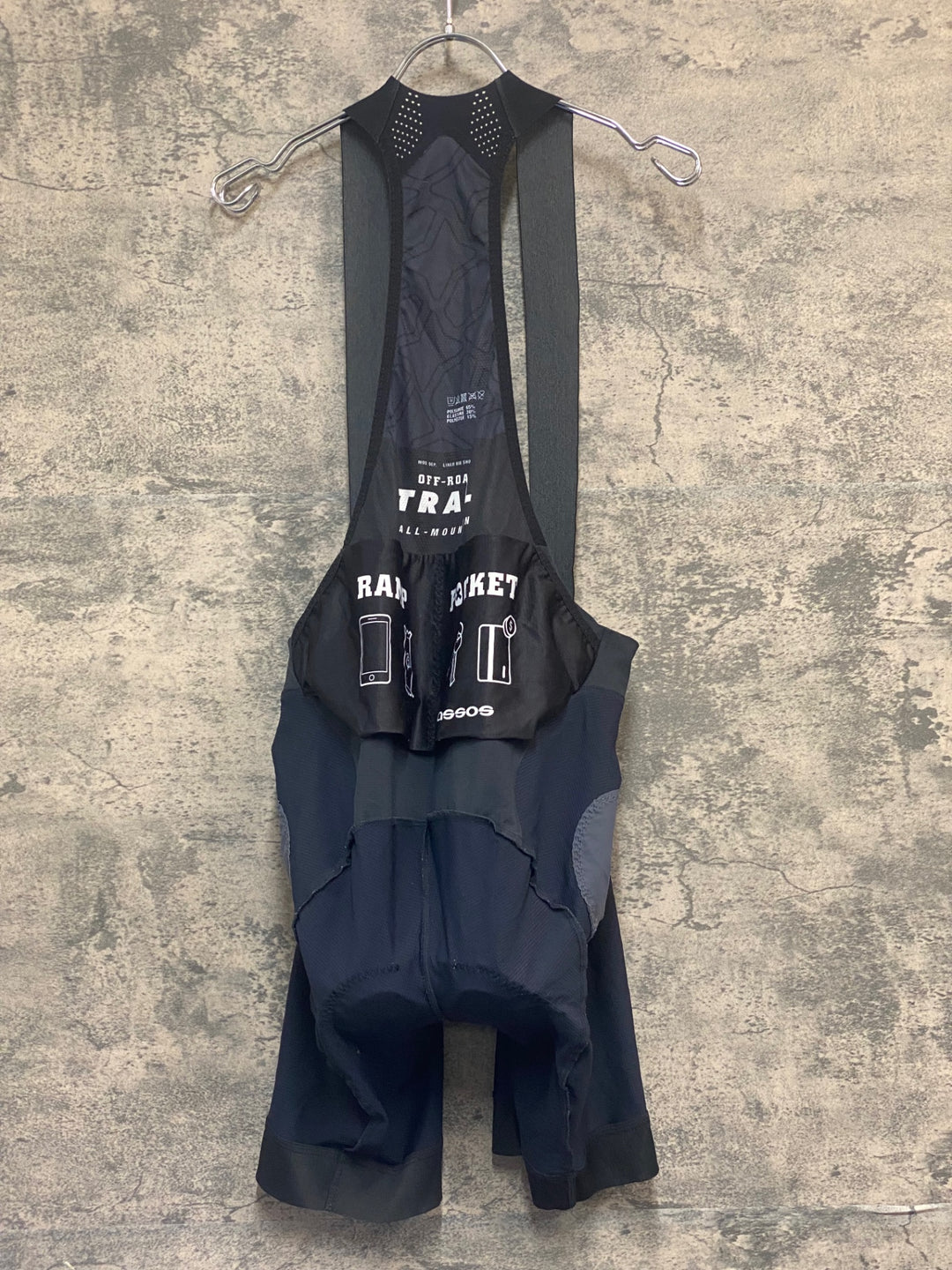 KR436 アソス ASSOS TRAIL Liner Bib Shorts ビブショーツ 黒 TIR XXXL