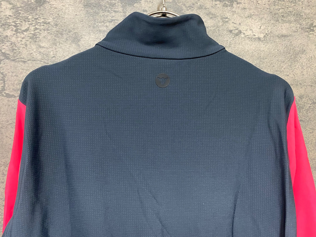 JM800 ブラックシープ BLACK SHEEP THERMAL JERSEY 長袖 サイクルジャージ グレー ピンク L 裏起毛