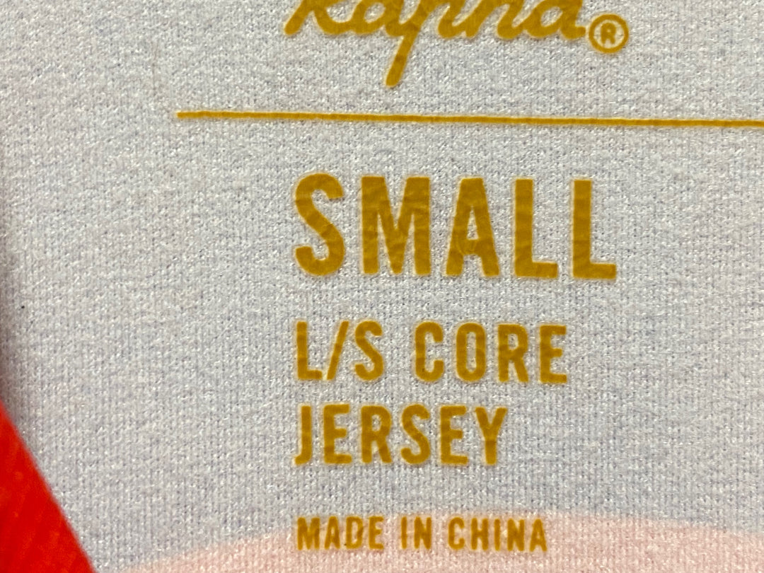 KN957 ラファ Rapha L/S CORE JERSEY WIGGINS 長袖 サイクルジャージ 紫 S 裏起毛
