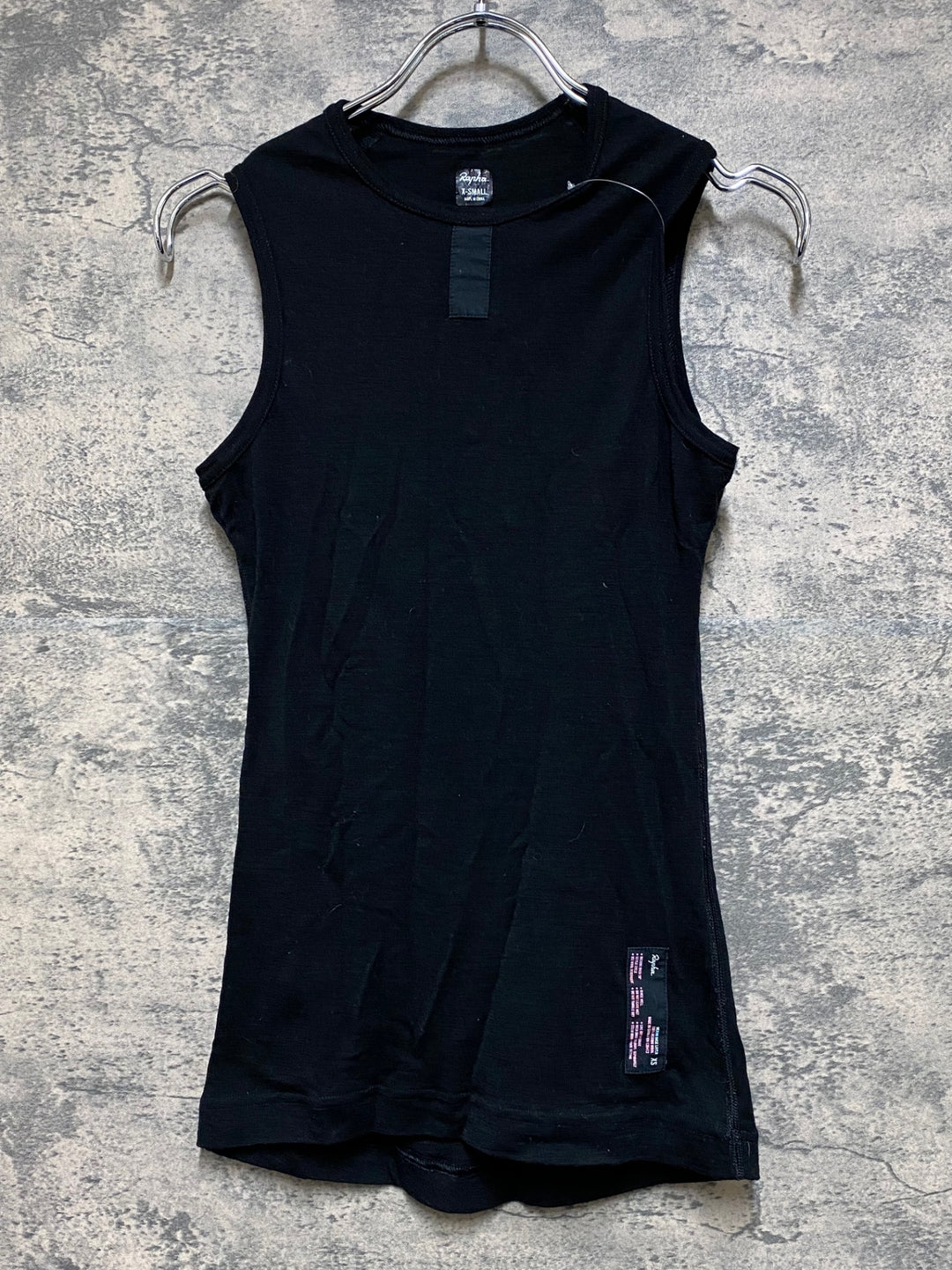 JP206 ラファ Rapha MERINO BASE LAYER ノースリーブ ベースレイヤー 黒 XS ※タグ劣化
