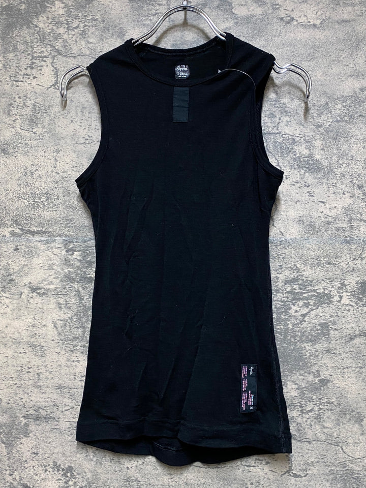 JP206 ラファ Rapha MERINO BASE LAYER ノースリーブ ベースレイヤー 黒 XS ※タグ劣化