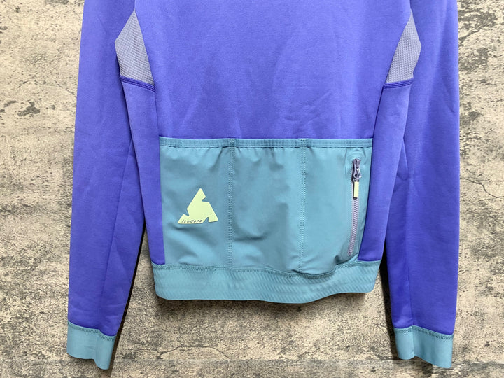 KS239 イザドア Isadore Alternative Eco Fleece Long Sleeve Jersey 長袖 サイクルジャージ 紫 S 裏起毛